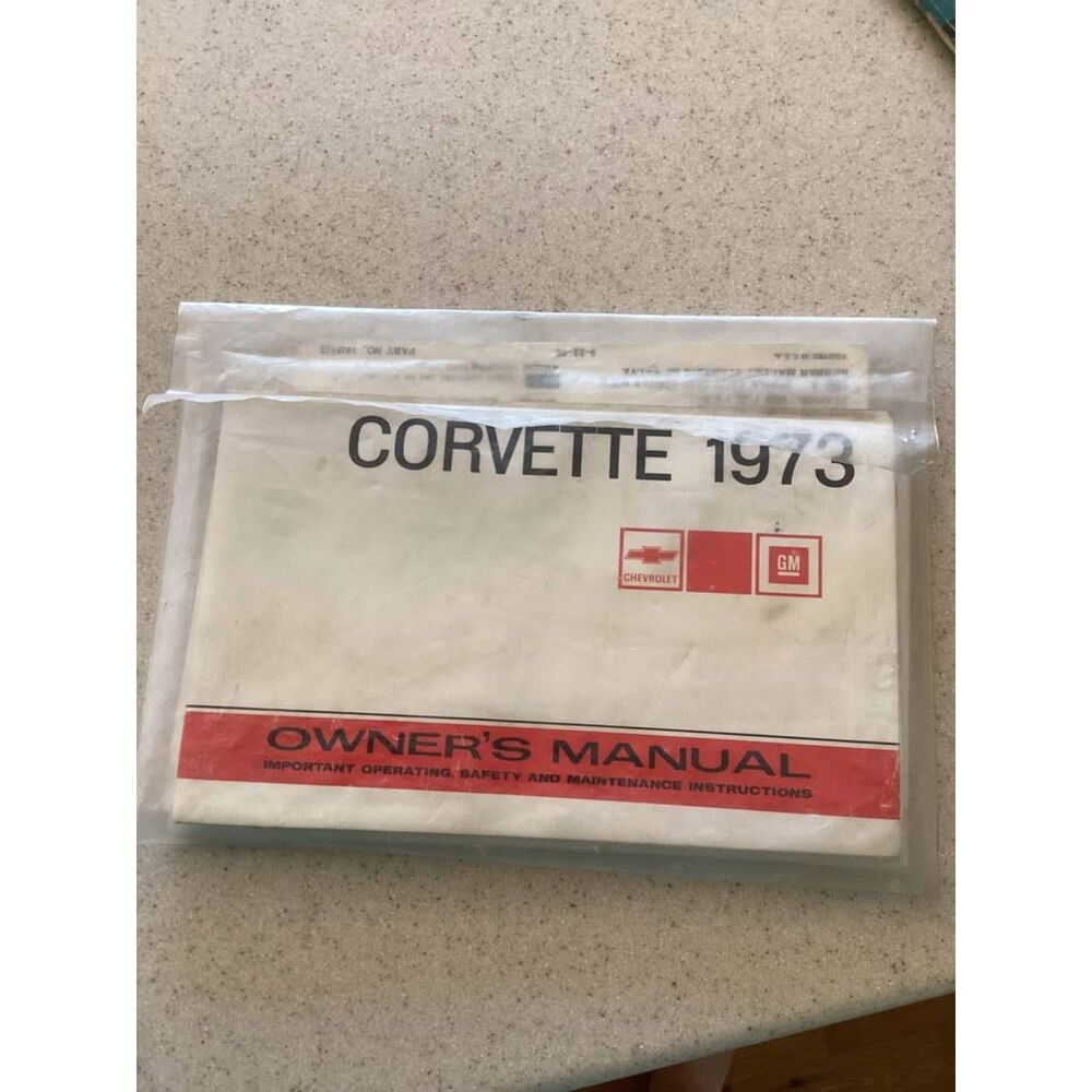 1973 Corvette Factory GM Original Owners Manual w/ Full Corvette News Card